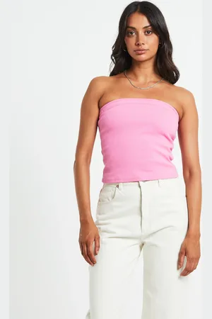 ABrand Heather Long Line Bandeau Top in