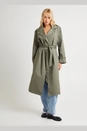 Subtitled Tamika Trench Coat Olive