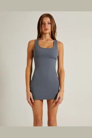 General Pants Super Scoop Classic Dress in Slate