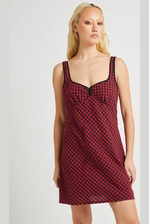 Insight Grunge Plaid Mini Dress