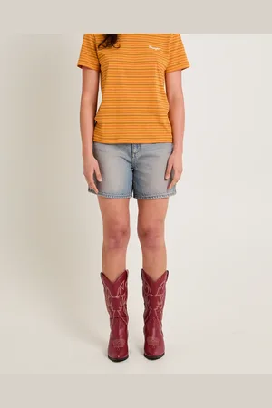Wrangler High A-Line Slim Denim Shorts