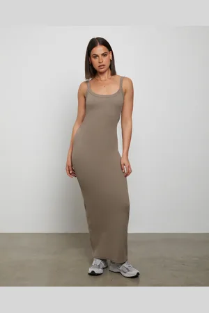 General Pants Backless Midi Dress in
