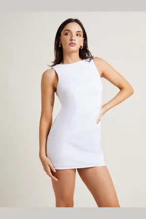 Subtitled Jordi Mini Linen Backless Dress