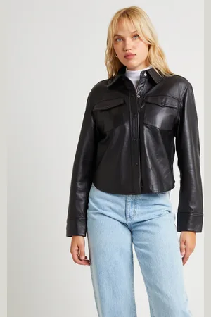 NEUW Eva Leather Long Sleeve Shirt
