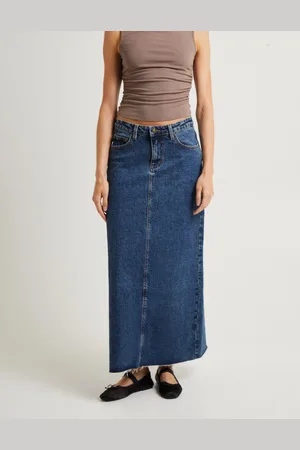 Insight Naya Maxi Denim Skirt Grunge