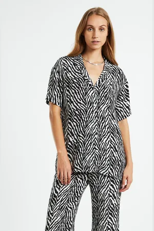 Charlie Holiday Lola Short Sleeve Zebra Black
