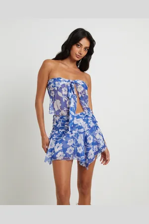 Subtitled Lolita Baby Lock Bandeau Sheer Top in Tropical