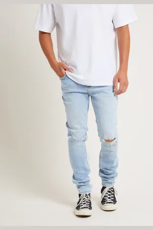 Rollas Stinger Crush Rip Slim Denim Jeans