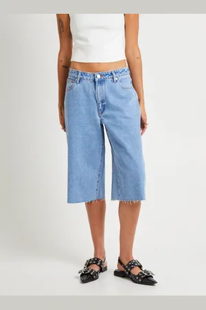 ABrand Long Denim Jorts Gigi