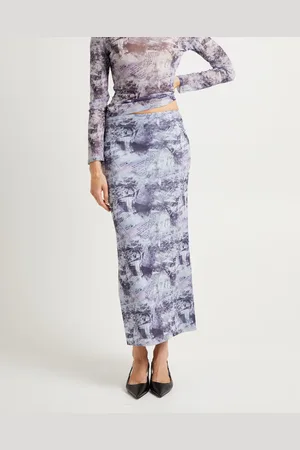 Insight Hazy Mech Midi Skirt