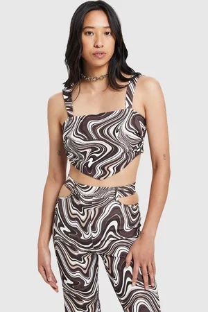 Neon Hart Tammy Swirl Prt Tie Back Bodice
