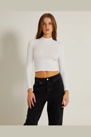 General Pants Ribbed Long Sleeve Crop Skivvy