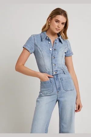 Rollas Sailor Denim Jumpsuit