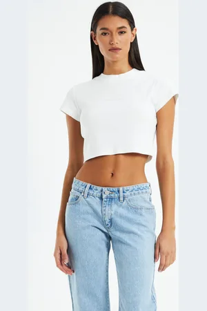 ABrand A 90s Crop Tee Sand