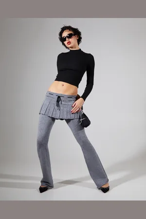 Jaded London WFH Studded Skirt Trousers