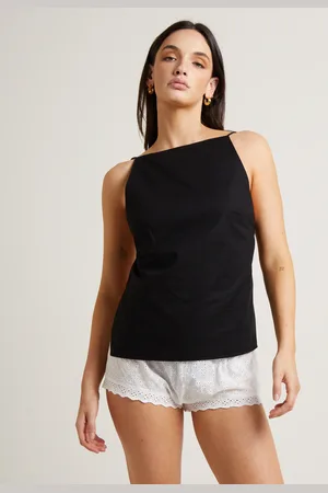 Subtitled Kaia Backless Tunic Top in