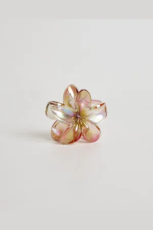 STUDIO Metallic Flower Clip