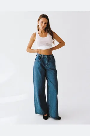 Lee Signature Wide Leg Relaxed Denim Jeans