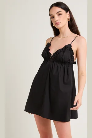 Subtitled Gia Poplin Frill Mini Dress