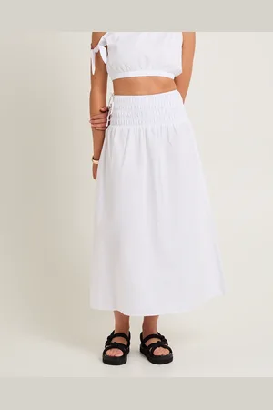 Subtitled Clara Tie Side Midi Skirt