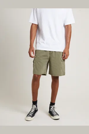 Rollas Tradie Cargo Shorts in Army
