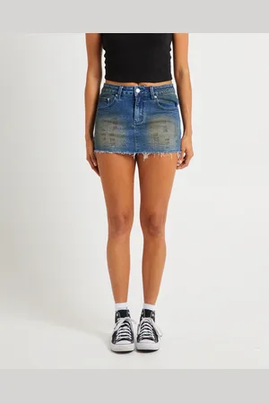 Insight Niche Denim Mini Skirt