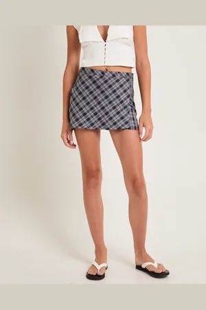 Insight Checka Mini Skirt