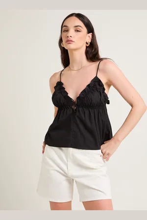 Subtitled Gia Poplin Frill Cami