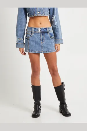 Insight Roxy Mini Denim Skirt