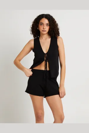 Subtitled Libby Tie Front Knit Top