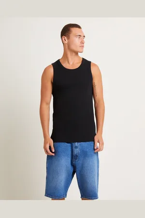 Von Dutch Mens Ribbed Singlet in