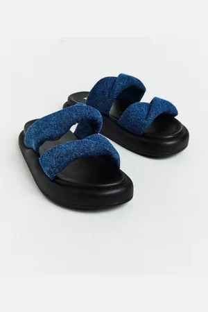 Alias Mae Therese Slides in Dark Denim Blue