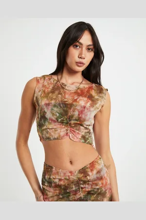 Subtitled Tibby Tie Dye Gather Front Top in