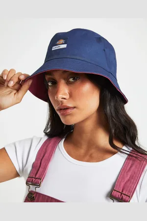 Dickies Reversible Bucket Hat in Dark Denim and Malaga