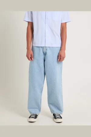 Dr Denim Omar Baggy Denim Jeans Stream Light Retro