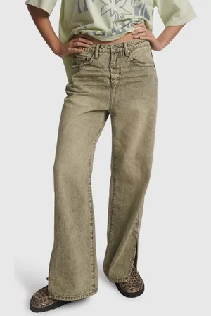 ONE TEASPOON Billie Mid Waist Long Rise Straight Leg Denim Jeans