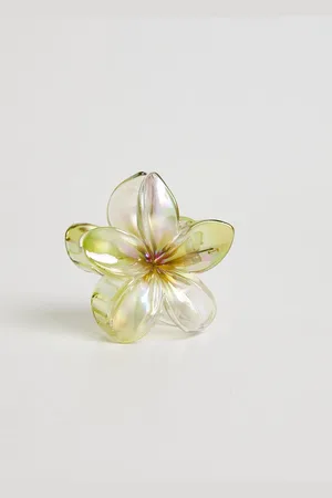 STUDIO Metallic Flower Clip