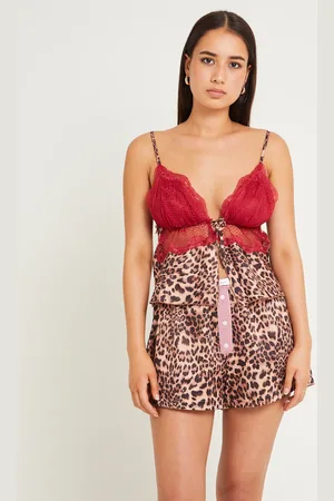 Love Notes Exie Lace Insert Tie Front Cami