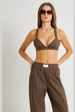 Subtitled Poppy Stripe Bralette