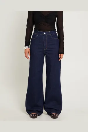 Wrangler Hi Bells Flared Denim Jeans Inkspot