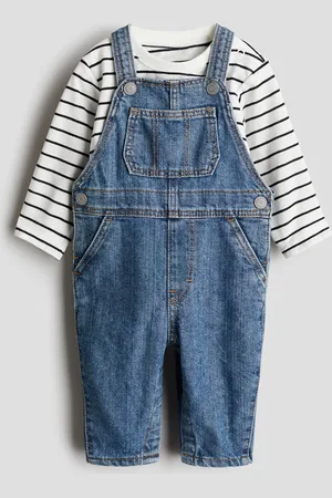H&M 2-piece Top & Dungarees Set