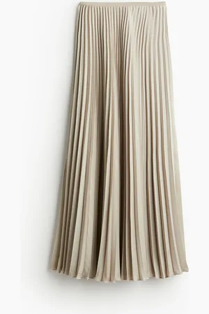 H&M Pleated Satin Skirt