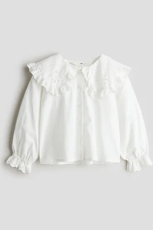 H&M Collared Cotton Blouse
