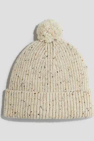 H&M Rib Knit Pompom Beanie