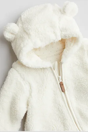 H&M Pile Fleece Pram Suit With Ears