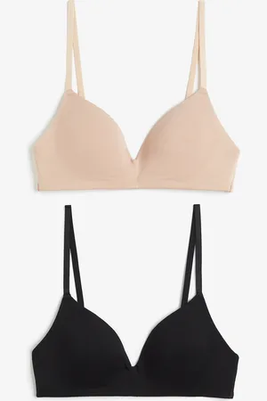 H&M 2-pack Padded Wireless Cotton Bras