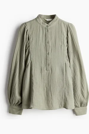 H&M Batwing Sleeve Muslin Blouse