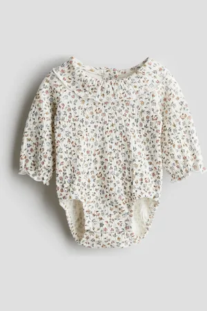 H&M Collared Crinkle Bodysuit