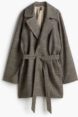 H&M Felted Tie Belt Coat