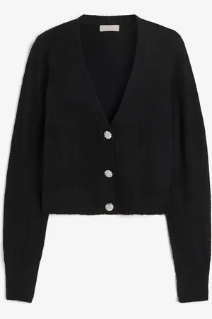 H&M Rhinestone Button Cardigan
